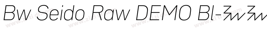Bw Seido Raw DEMO Bl字体转换